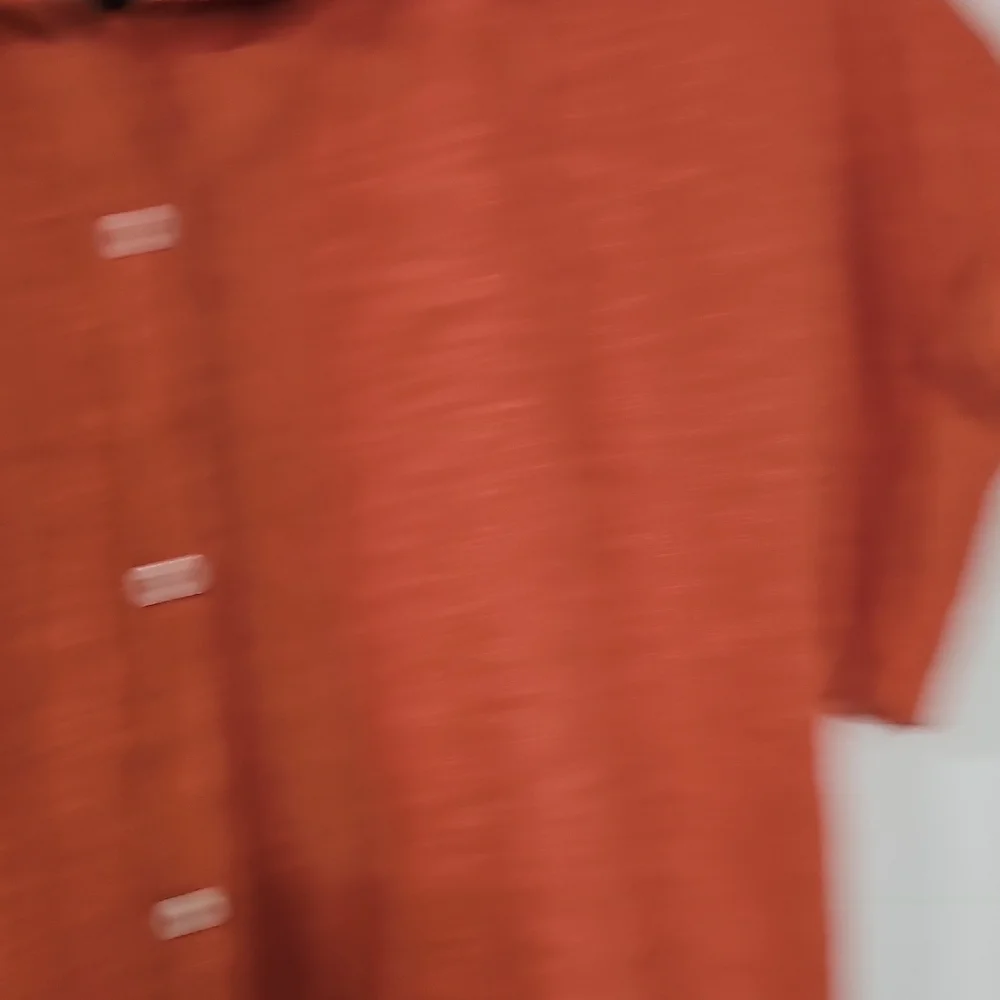 Women's Rust Button-Down Shirt - Picture 6 of 9